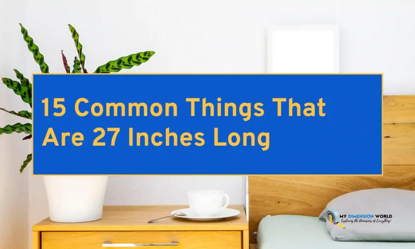 15 Common Things That Are 27 Inches Long