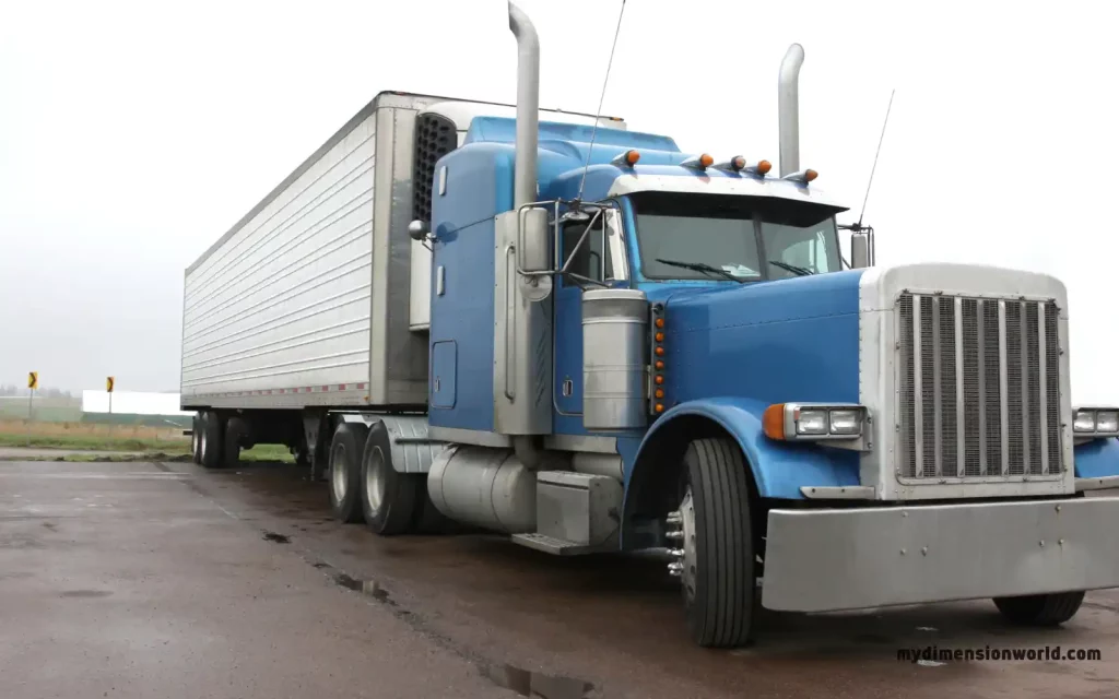  A Tractor-Trailer With a Cab