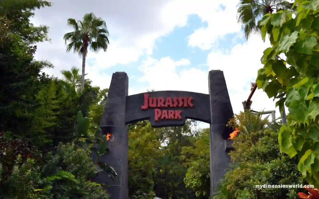 Drop at Jurassic Park Water Ride