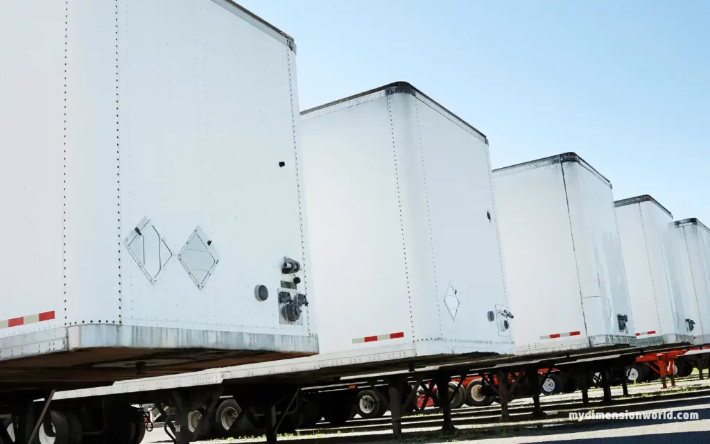 semi-trailers lined up