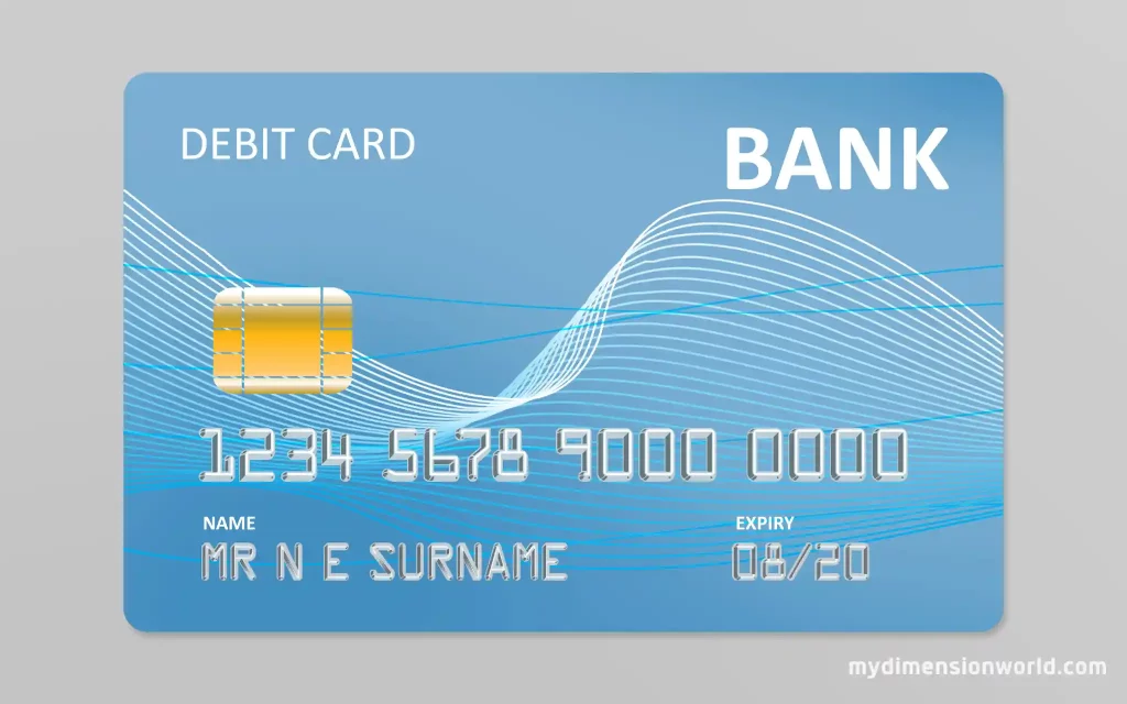 Two Debit Cards-6 Inches long