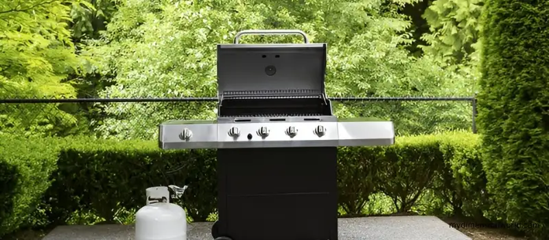 A Large 60 pound Propane Tank for a Grill