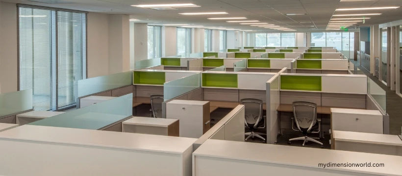 Three Office Cubicles